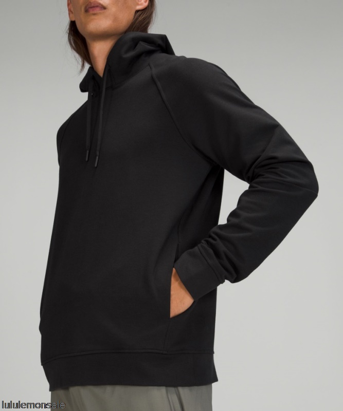 Lululemon Verkauf DELULU632 | Schwarzer Stadtsweat-pullover-hoodie Aus Französischem Terry